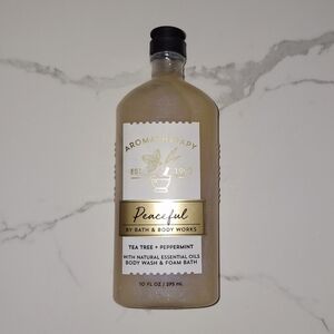NEW Bath & Body Works Aromatherapy Peaceful Tea Tree Peppermint Body Foam Wash